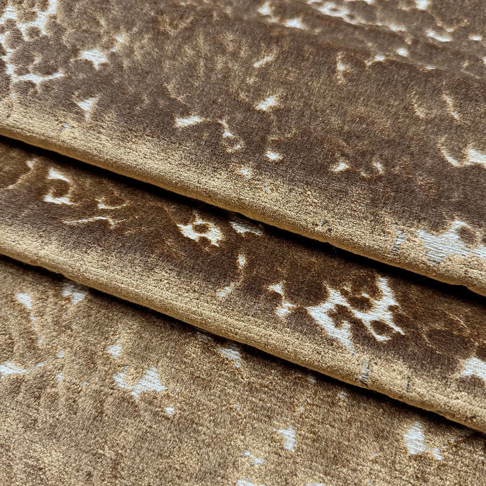 Rosen Caramel by Magnolia Designer Fabric - 62% Viscose, 32% Poly, 6% Cotton India 50,000 WYZ Horizontal: 14 and Vertical: 25 54 - Swanky Fabrics -