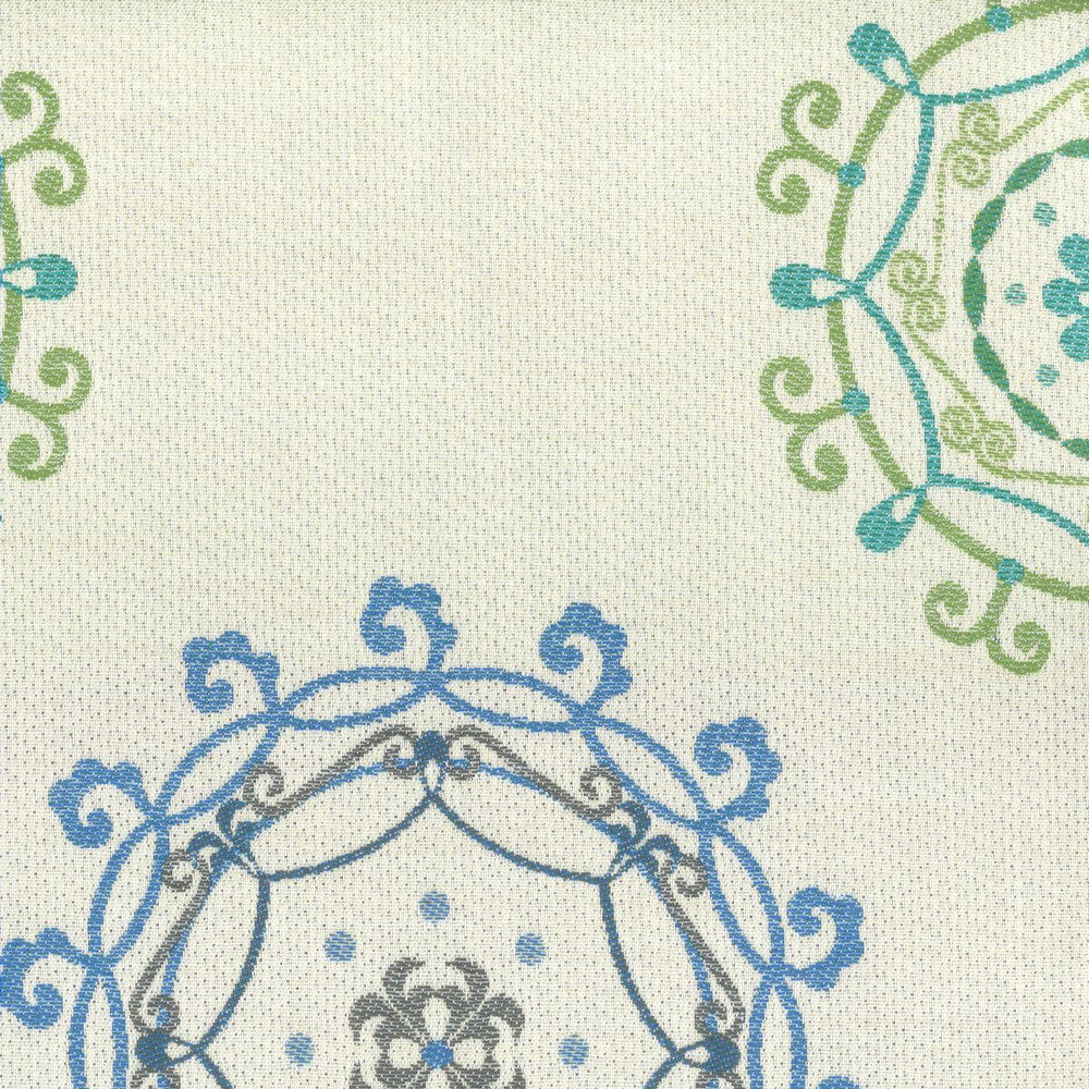 Roundabout 1 Seaside by Sunbrella Designer Fabric OUTDOOR COLLECTION 100%SN USA WYZENBEEK 12 000 DOUBLE RUB WEAR TEST (MEDIUM DUTY) </p><p>Repeat: 15.125 54 in - Swanky Fabrics -