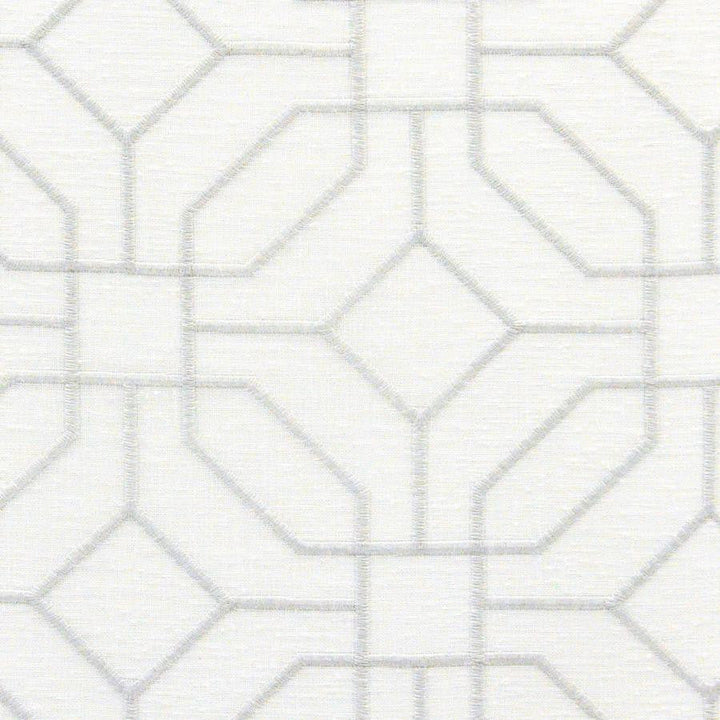 Ravenna # 507 Dolphin by Maxwell Designer Fabric Sheer Paths 100% POLYESTER TURKEY V-9.25" H-9.5" 118" EMB. WIDTH 110" - Swanky Fabrics -