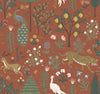Rifle Paper Co. Wallpaper Menagerie Rust