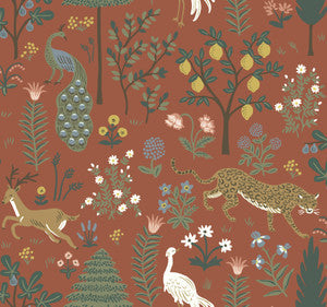 Rifle Paper Co. Wallpaper Menagerie Brown