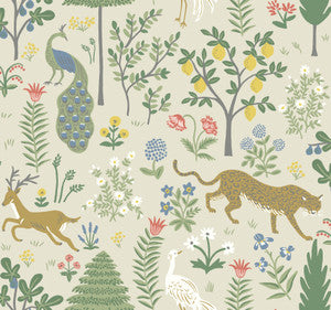 Rifle Paper Co. Wallpaper Menagerie Cream