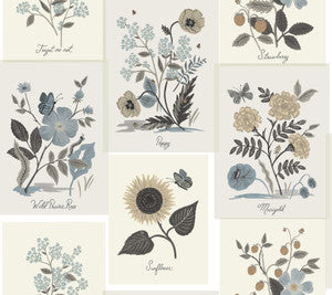 Rifle Paper Co. Wallpaper Botanical Prints Beige & Black