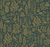 Rifle Paper Co. Wallpaper Menagerie Toile Emerald & Metallic Gold