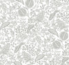 Rifle Paper Co. Wallpaper Pomegranate White & Metallic Silver