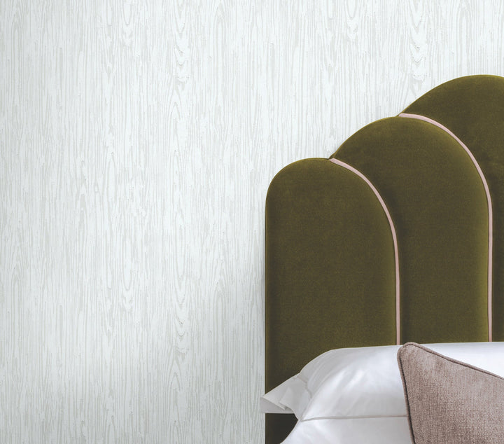 Heartwood Whitewash Wallpaper by Ronald Redding Designer