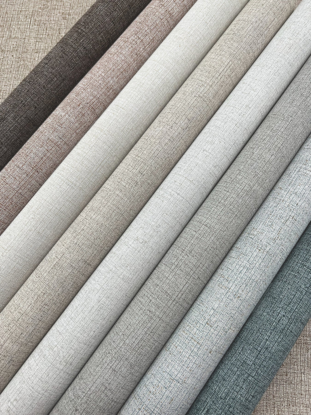 Rugged Linen Sequoia Wallpaper by Ronald Redding Designer