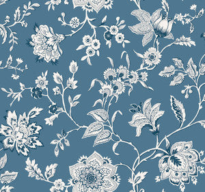 York Wallcoverings Wallpaper Sutton Blue