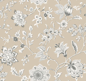 York Wallcoverings Wallpaper Sutton Taupe