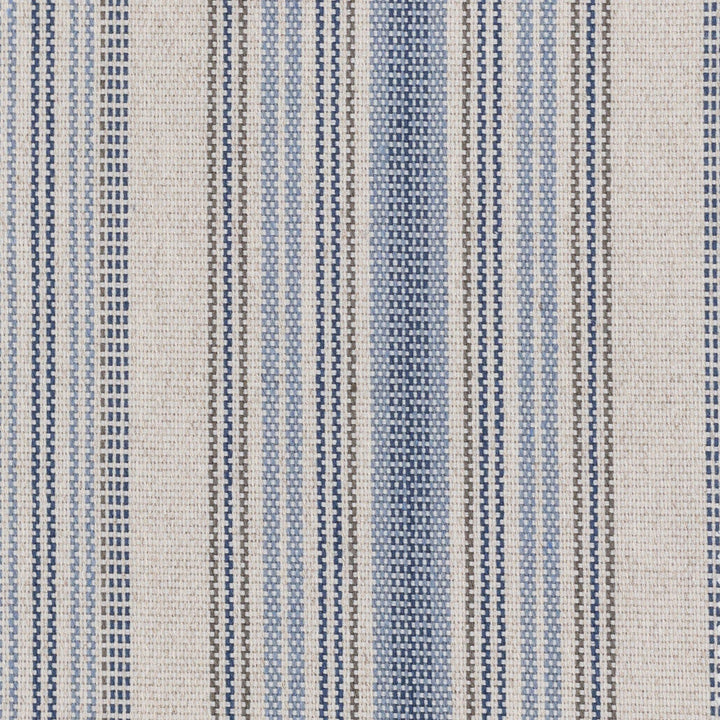 Ruby 2 Wedgewood by Stout Designer Fabric JUST STRIPES BLUE/SPRING 56%POL 44%COT USA Horizontal: 0.000 and Vertical: 10.500 54 in - Swanky Fabrics -