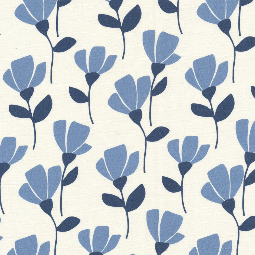 Rudolf 1 Denim by Stout Fabric Stout Fabric Rudolf 1 DenimFabric RAINBOW LIBRARY HAZE/SKY 100%COT SPAIN </p><p>Repeat: H: 6.750, V: 13.500 54 in - Fabric Carolina -