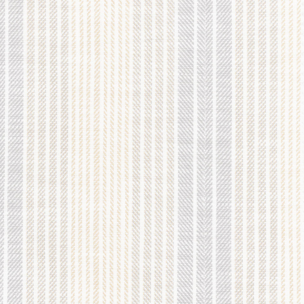 Ruella 3 Linen by Stout Designer Fabric JUST STRIPES NATURAL/CHARCOAL 56%POL 44%COT INDIA Horizontal: 0.000 and Vertical: 4.000 54 in - Swanky Fabrics -