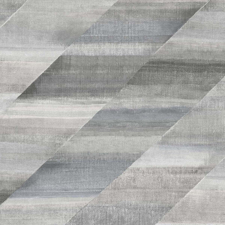 Rainbow Diagonals Cinder Gray and Slate RY30310 by Seabrook Designs Designer Wallpaper