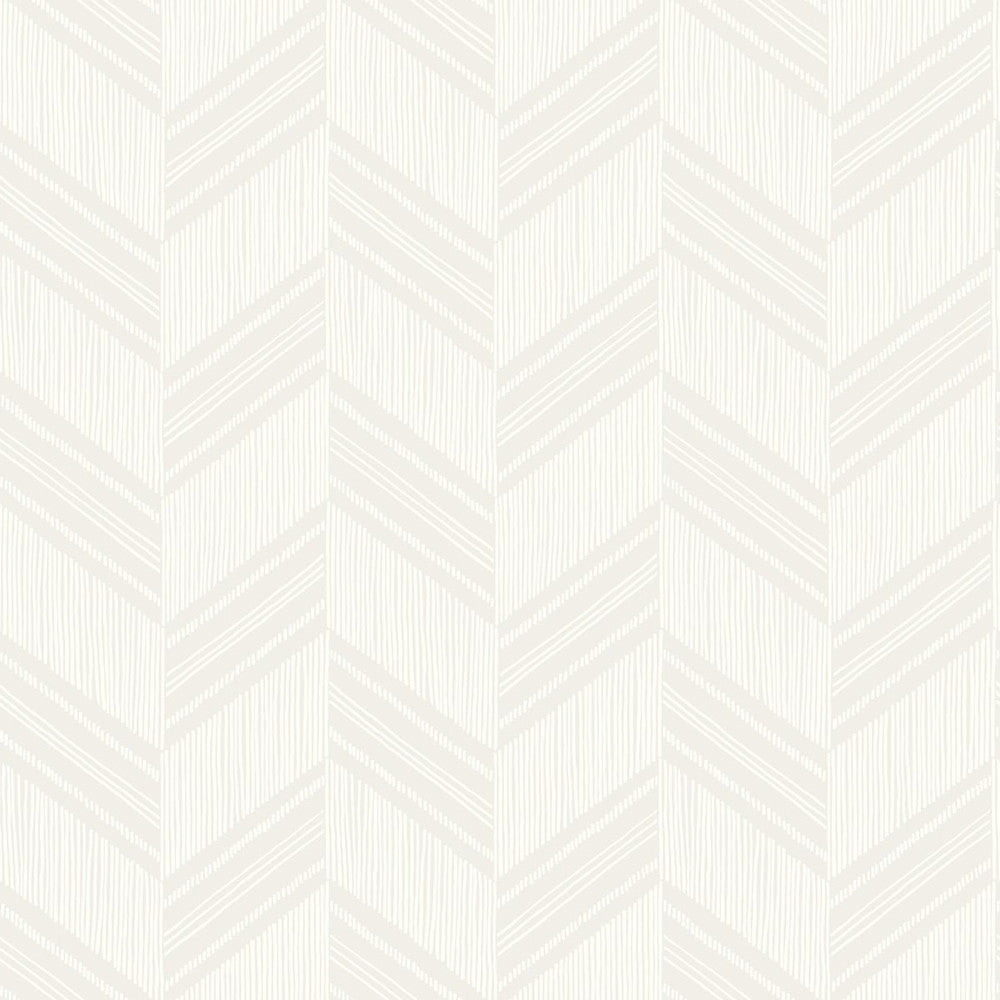 Boho Chevron Stripe Gray Mist and Ivory RY30400 by Seabrook Designs Designer Wallpaper