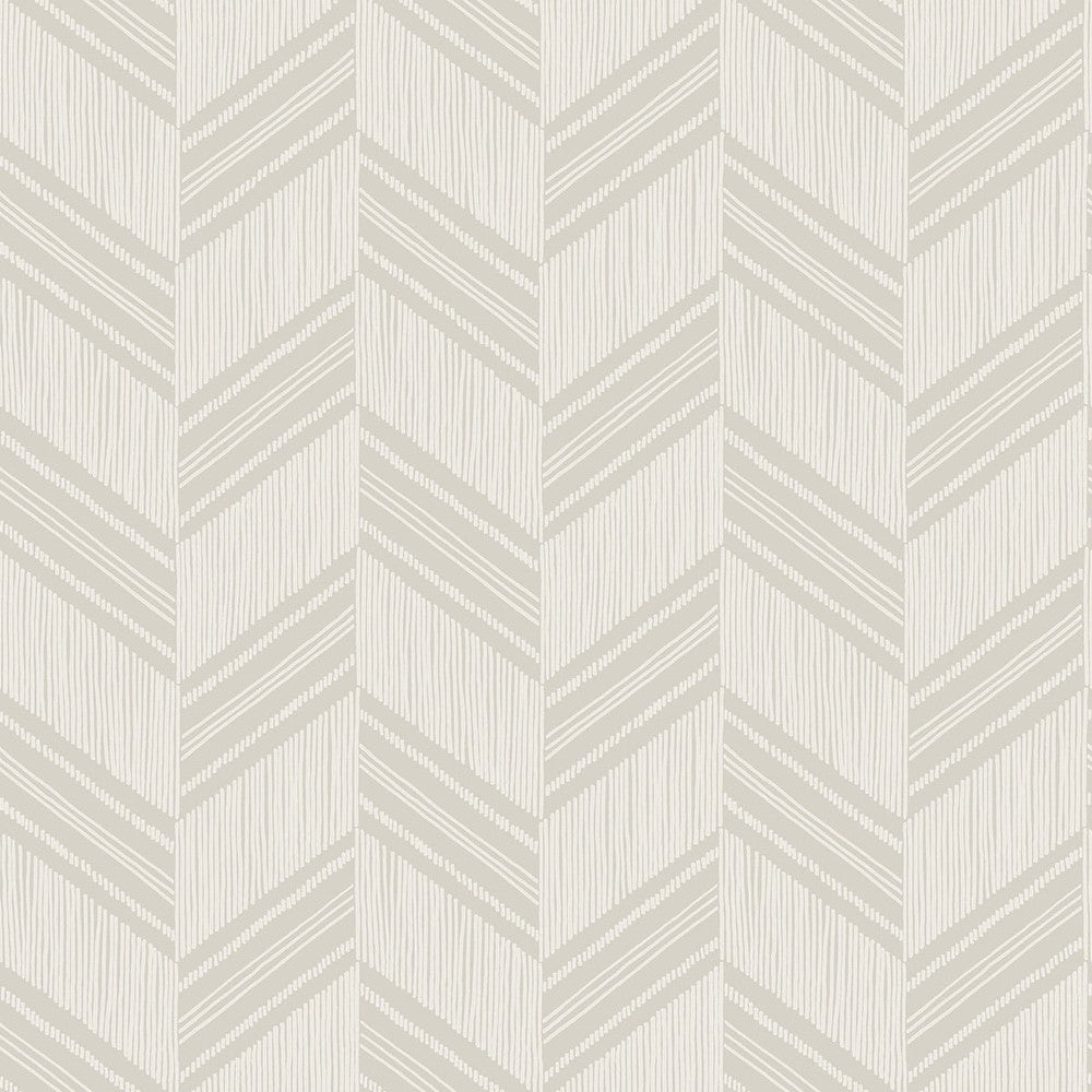 Boho Chevron Stripe Stringcloth Cinder Gray and Ivory RY30405 by Seabrook Designs Designer Wallpaper
