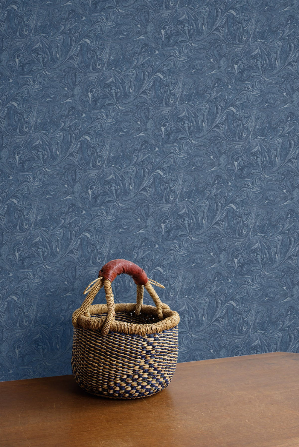 Sierra Marble Washed Denim RY31102 by Seabrook Designs Designer Wallpaper
