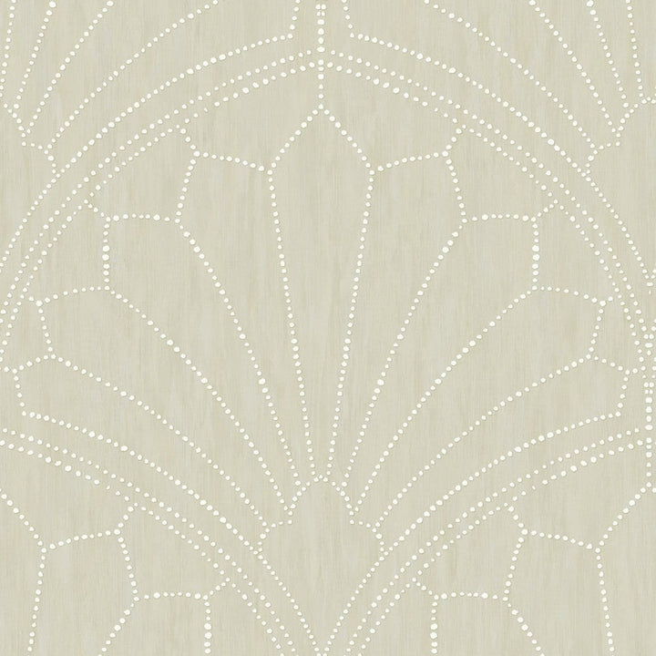 Scallop Medallion Sand Dunes RY31505 by Seabrook Designs Designer Wallpaper