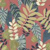 Seabrook Designs Fabric Tropicana Leaves Fabric Redwood, Olive, and Washed Denim RY32006F