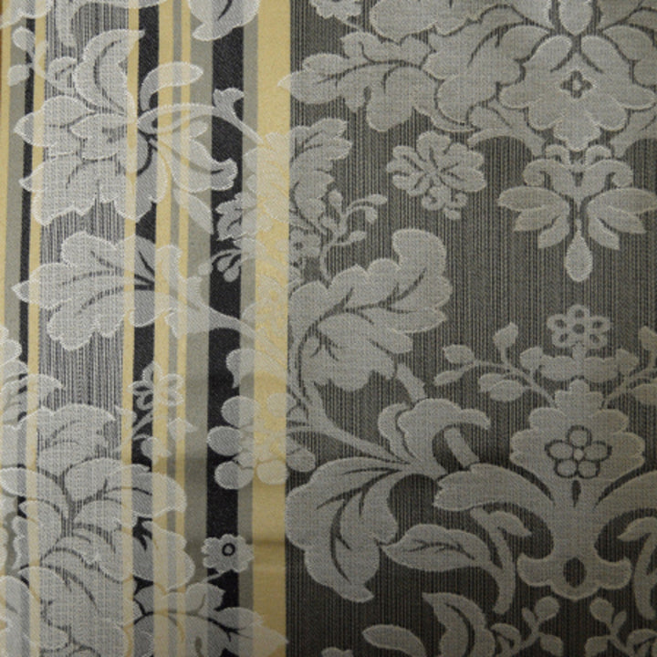 Renaissance A Black & White by Europatex Designer Fabric Renaissance 100% Polyester 14.75" H, 16.5" V 57.00 inches - Swanky Fabrics -