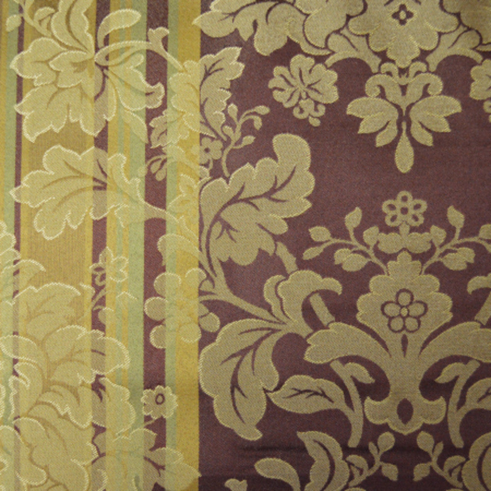 Renaissance A Burgundy by Europatex Designer Fabric Renaissance 100% Polyester 14.75" H, 16.5" V 57.00 inches - Swanky Fabrics -