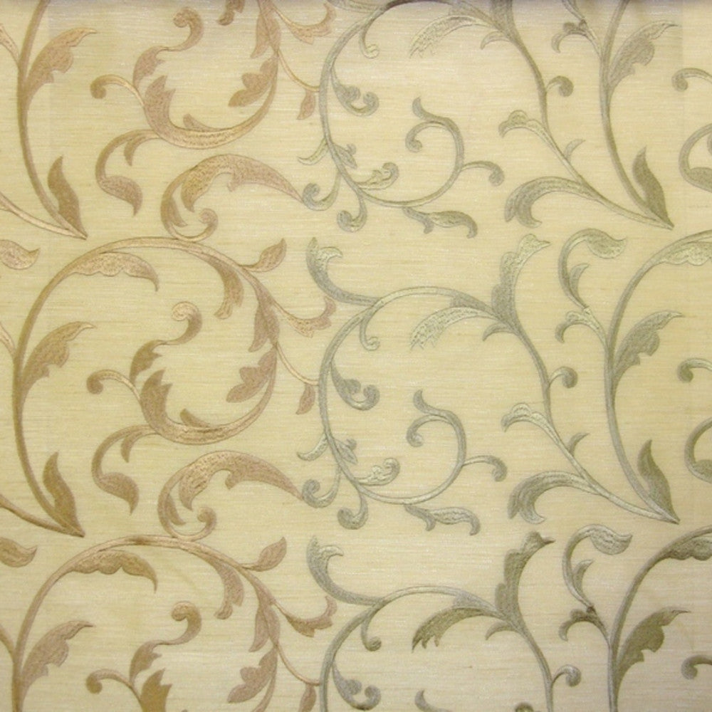 Roberto 4097 Cream by Europatex Designer Fabric Roberto 100% Viscose 55.00 inches - Swanky Fabrics -