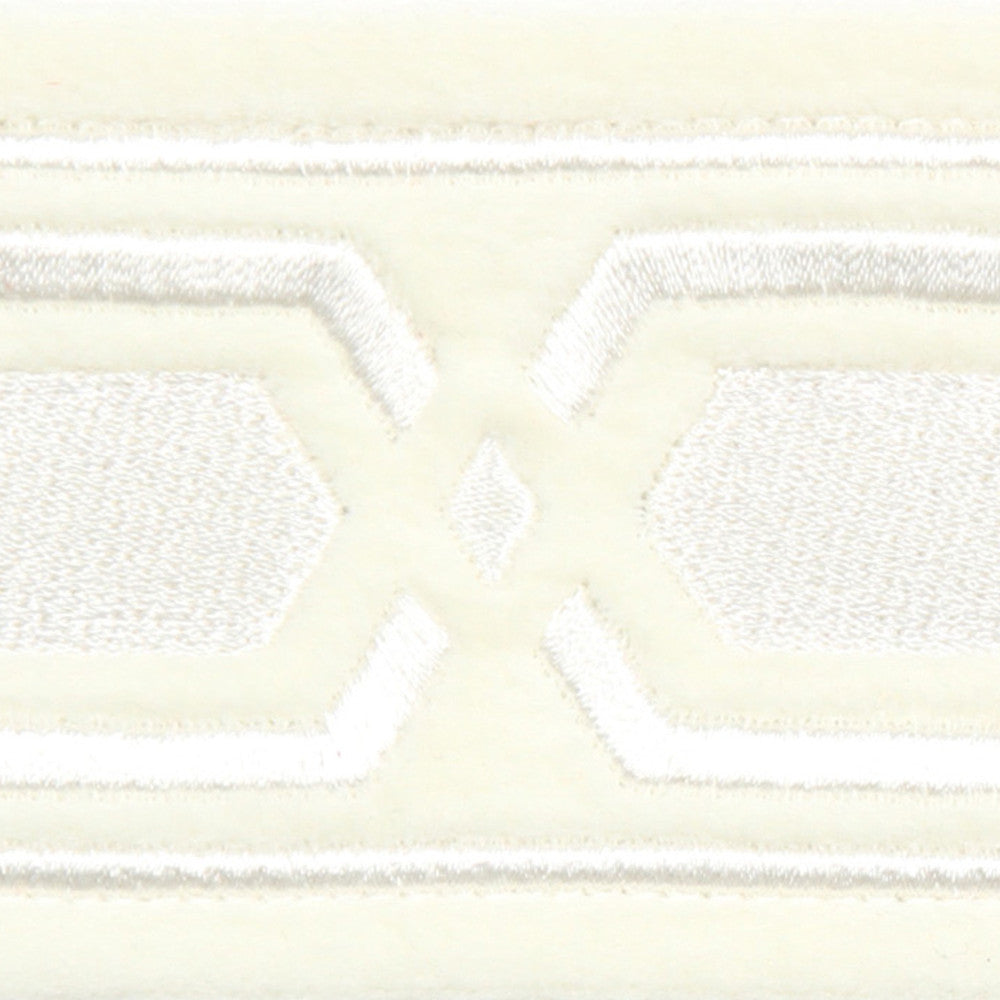 Roman Key Ivory by Europatex Designer Fabric Roman Key 100 % Polyester 2.00" 2.00 inches - Swanky Fabrics -