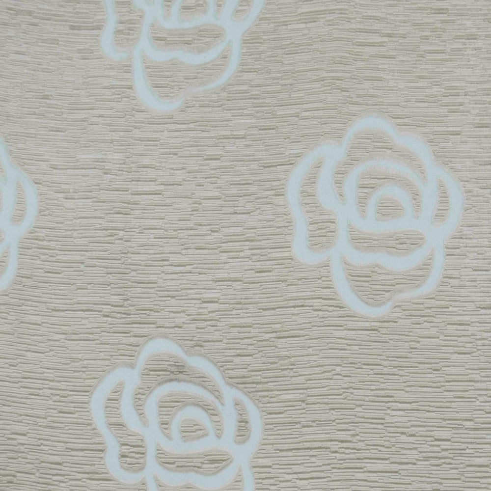 Rose (XL3166) Cream by Europatex Designer Fabric Rose Collection 100% Polyester H: 13.8" V: 14.2" 110.00 inches - Swanky Fabrics -