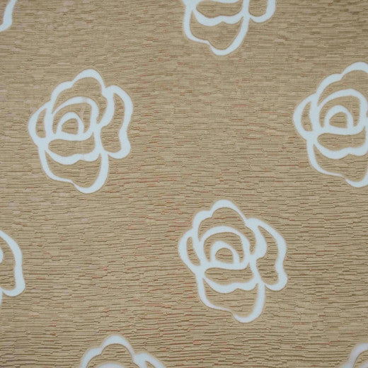 Rose (XL3166) Gold by Europatex Designer Fabric Rose Collection 100% Polyester China See Sample Horizontal: N/A and Vertical: N/A 110.00 inches  - Swanky Fabrics -
