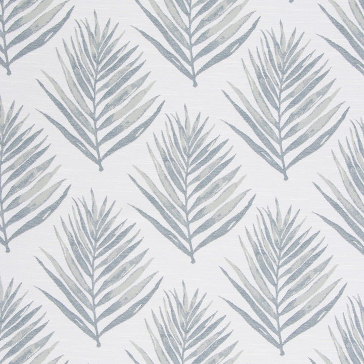 Royal Palm Iceberg by Bella-Dura Designer Fabric  100% HIGH UV POLYESTER USA 100,000 H: 14" V: 13.25" 56"  - Swanky Fabrics -