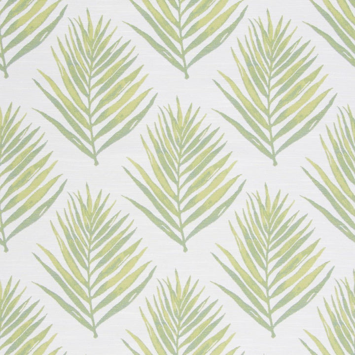 Royal Palm Lime by Bella-Dura Designer Fabric  100% HIGH UV POLYESTER USA 100,000 H: 14" V: 13.25" 56"  - Swanky Fabrics -