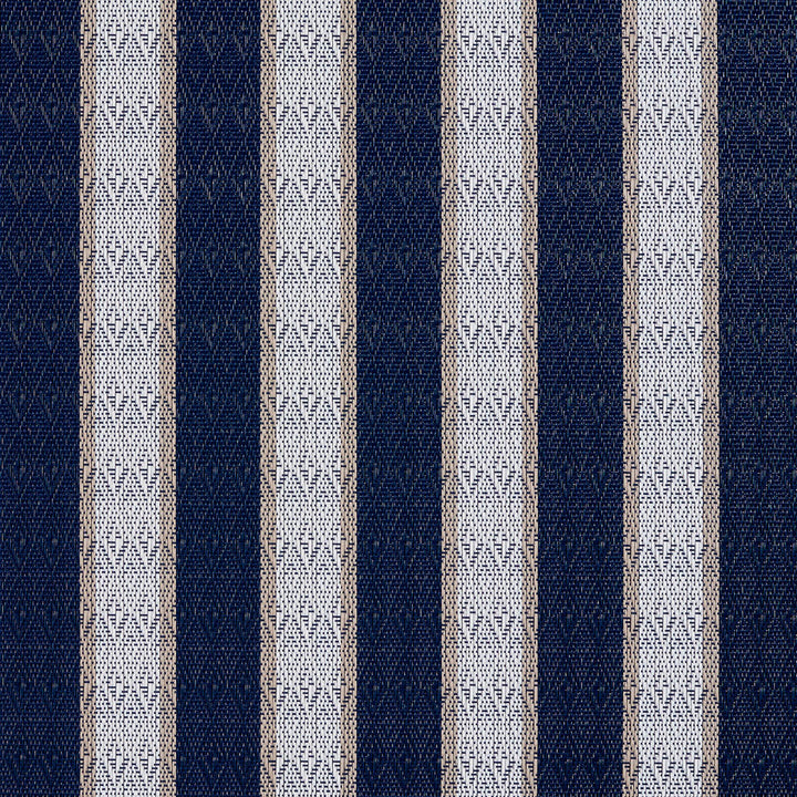 S116 Cobalt Stripe by Charlotte Designer Fabric Outdoor Sling 100% Coated Polyester Made In USA Exceeds 100,000 Wyzenbeek Rubs (Heavy Duty) </p><p>Repeat: Horizontal: 3" 54 Inches - Swanky Fabrics -