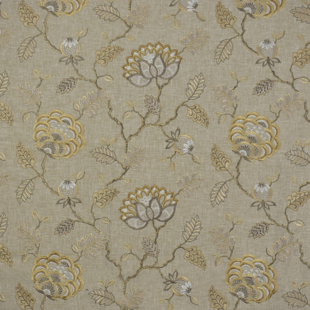 S1555 Wheat by Greenhouse Designer Fabric 52% Polyester, 48% Cotton With 100% Viscose Embroidery India 9,000 double rubs </p><p>Repeat: 17" H, 12.5" V 54" - Swanky Fabrics -