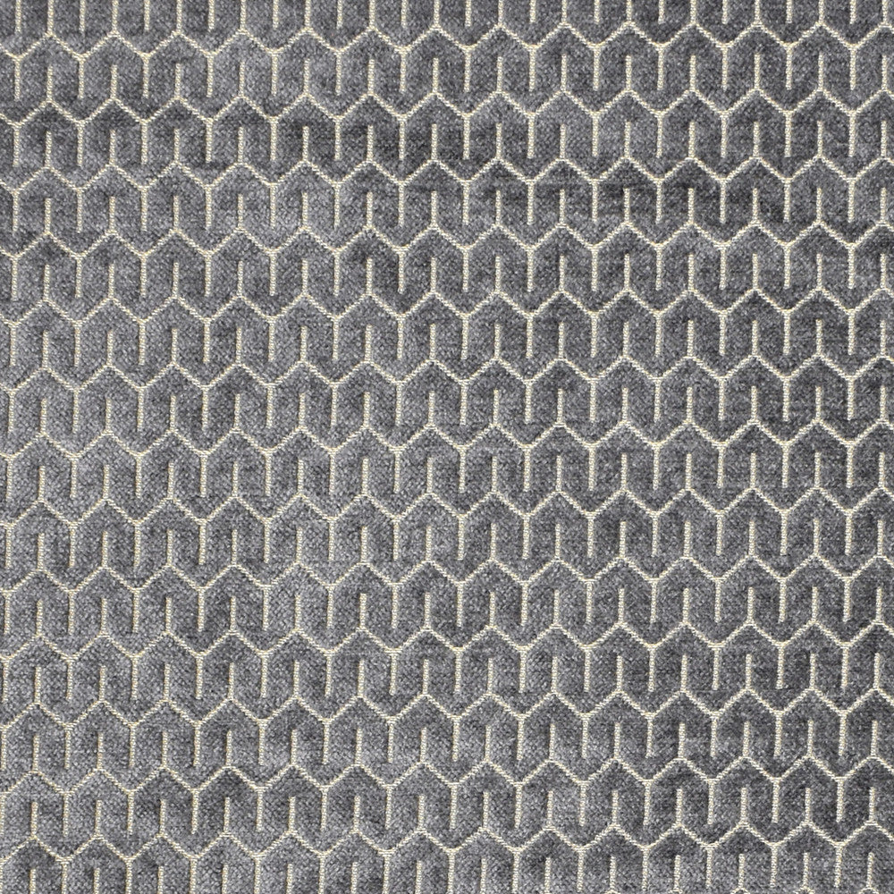 S1811 Ash by Greenhouse Designer Fabric 44% Viscose, 39% Polyester, 17% Cotton India 51,000 double rubs </p><p>Repeat: .5" H, .5" V 54" - Swanky Fabrics -