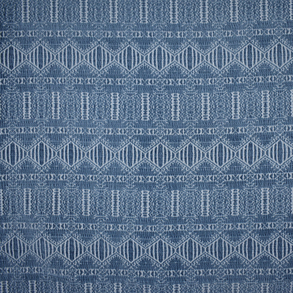 S2496 Indigo by Greenhouse Designer Fabric 60% Cotton, 40% Polyester China 39,000 double rubs </p><p>Repeat: 3.375" H, 11" V 54" - Swanky Fabrics -