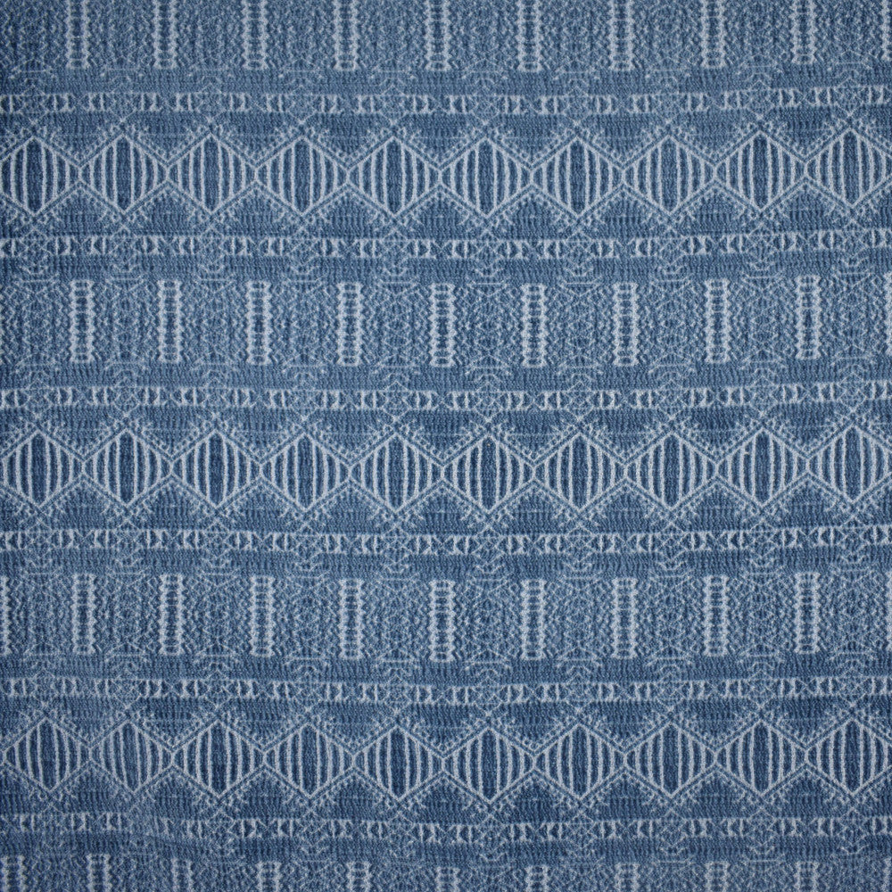 S2496 Indigo by Greenhouse Designer Fabric 60% Cotton, 40% Polyester CHINA 39,000 </p><p>Repeat: 3.375" H, 11" V 54" - Swanky Fabrics -