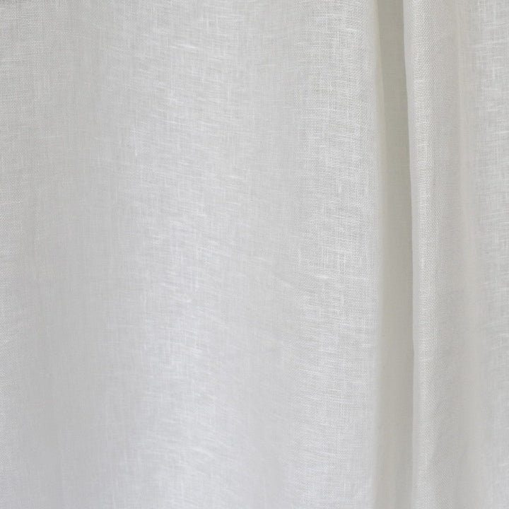 S2601 Winter White by Greenhouse Designer Fabric 100% Linen India Drapery double rubs </p><p>Repeat: None 54" - Swanky Fabrics -