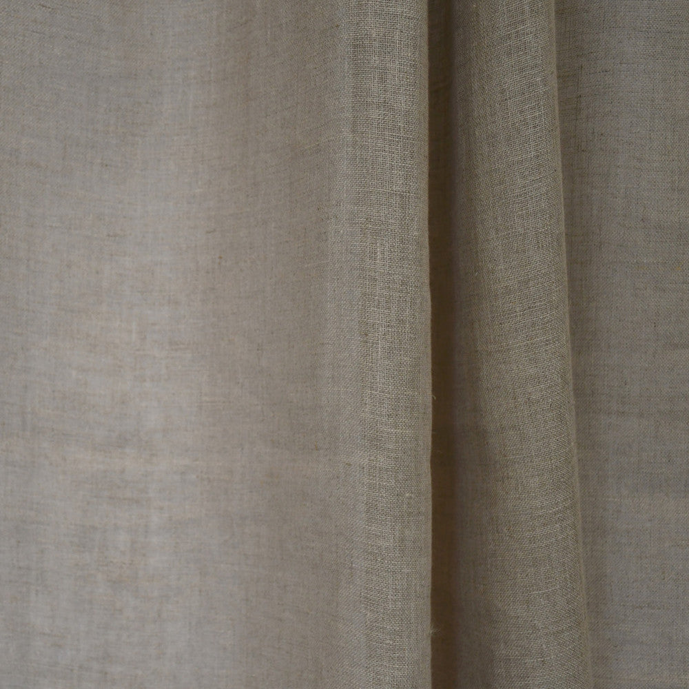 S2632 Natural by Greenhouse Designer Fabric 100% Linen INDIA Drapery </p><p>Repeat: None 54" - Swanky Fabrics -
