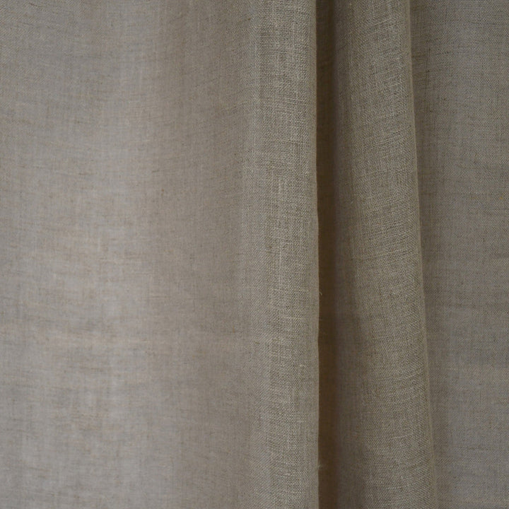 S2632 Natural by Greenhouse Designer Fabric S33: Statement Window 100% Linen India Drapery double rubs </p><p>Repeat: None 54" - Swanky Fabrics -