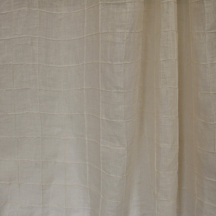S2633 Tumbleweed by Greenhouse Designer Fabric 100% Linen With 100% Polyester Embroidery India Drapery double rubs </p><p>Repeat: 3" H, 3" V 53" - Swanky Fabrics -