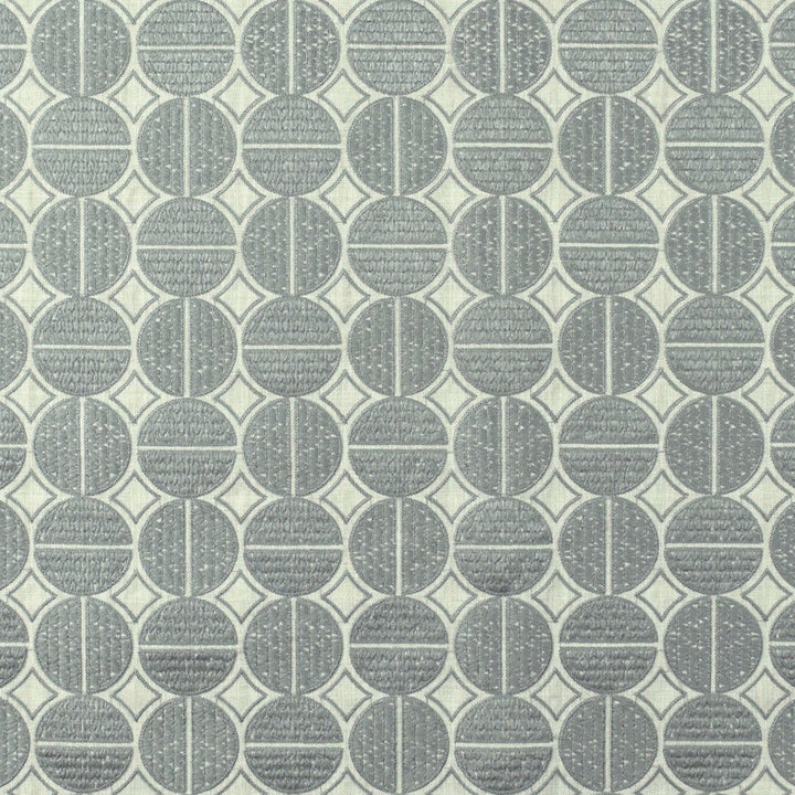S2642 Pewter by Greenhouse Designer Fabric 100% Polyester With 100% Viscose Embroidery INDIA 9,000 </p><p>Repeat: 6.5" H, 6.5" V 52" - Swanky Fabrics -
