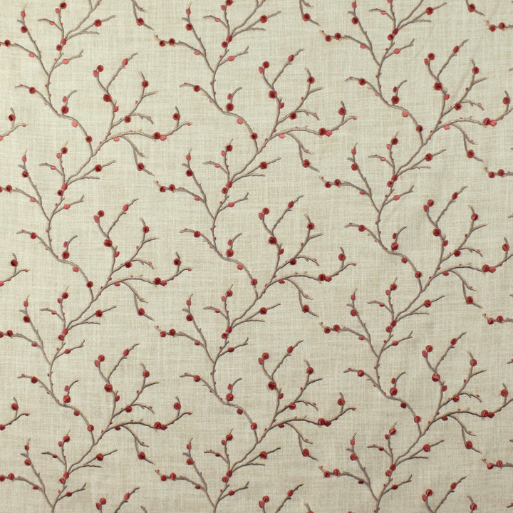 S2670 Rosehip by Greenhouse Designer Fabric 100% Polyester With 100% Viscose Embroidery INDIA 9,000 </p><p>Repeat: 10.5" H, 9.5" V 52" - Swanky Fabrics -
