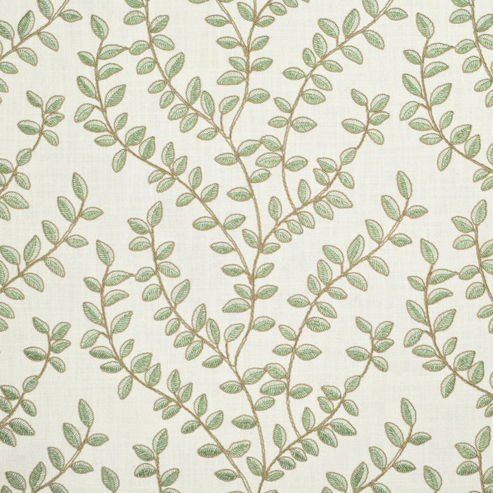 S2672 Green Tea by Greenhouse Designer Fabric 100% Polyester With 100% Polyester Embroidery India 9,000 </p><p>Repeat: 13" H, 9.5" V 52' - Swanky Fabrics -