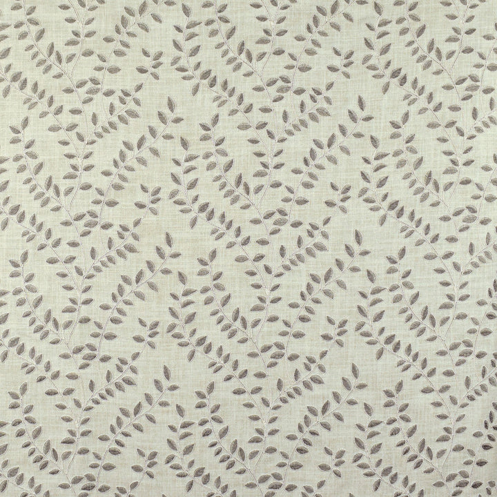 S2673 Pearl Grey by Greenhouse Designer Fabric 100% Polyester With 100% Polyester Embroidery INDIA 9,000 </p><p>Repeat: 13" H, 9.5" V 52" - Swanky Fabrics -