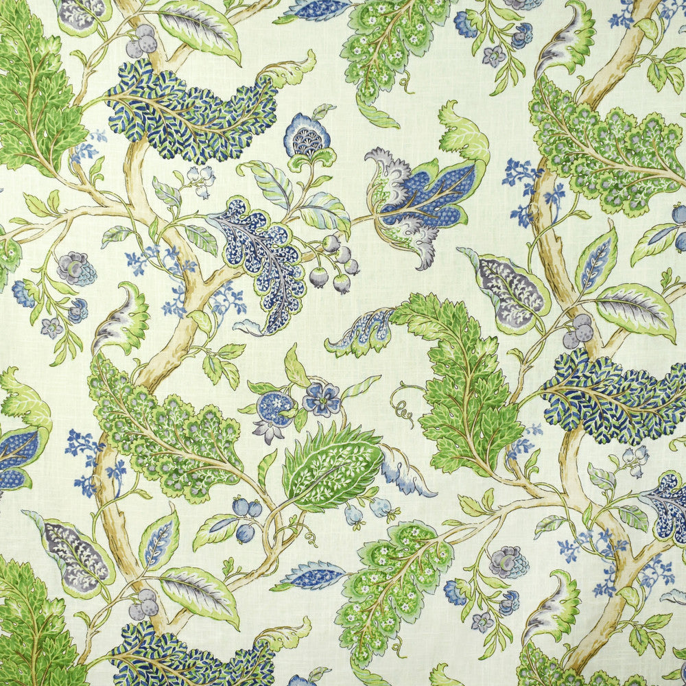 S2692 Periwinkle by Greenhouse Designer Fabric 55% Linen, 45% Rayon China 15,000 double rubs </p><p>Repeat: 27" H, 36" V 54" - Swanky Fabrics -