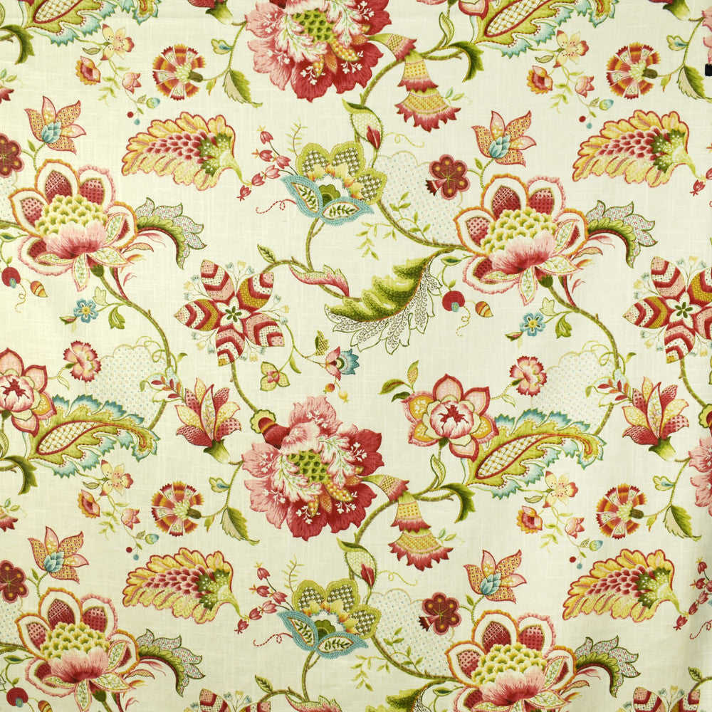 S2722 Blossom by Greenhouse Designer Fabric 55% Linen, 45% Rayon CHINA 15,000 </p><p>Repeat: 27" H, 27" V 54" - Swanky Fabrics -
