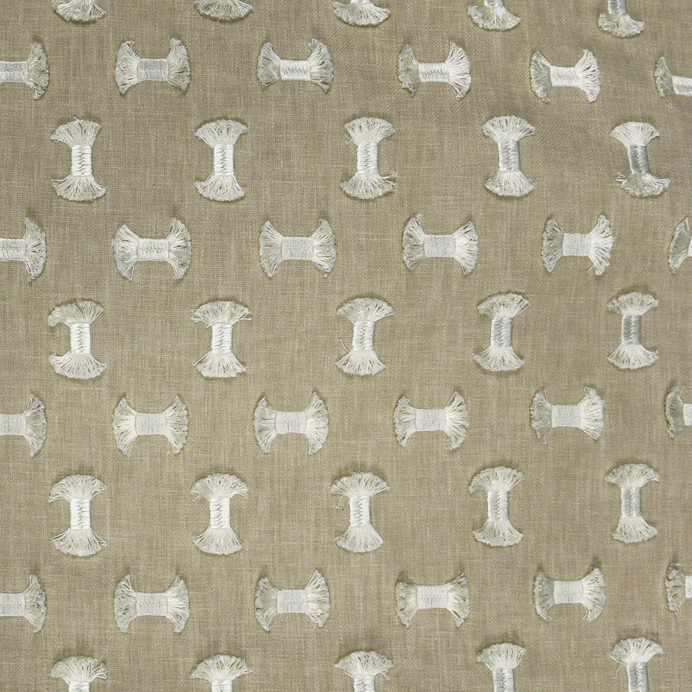 S2913 Natural by Greenhouse Designer Fabric 50% Polyester, 50% Cotton With 100% Polyester Embroidery India 9,000 double rubs </p><p>Repeat: 6.25" H, 5.25" V 55" - Swanky Fabrics -