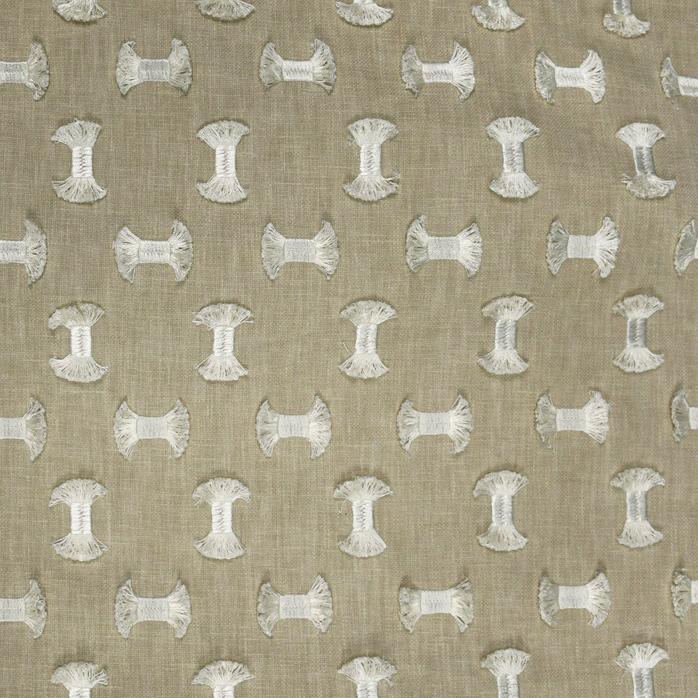 S2913 Natural by Greenhouse Designer Fabric 50% Polyester, 50% Cotton With 100% Polyester Embroidery India 9,000 </p><p>Repeat: 6.25" H, 5.25" V 55" - Swanky Fabrics -