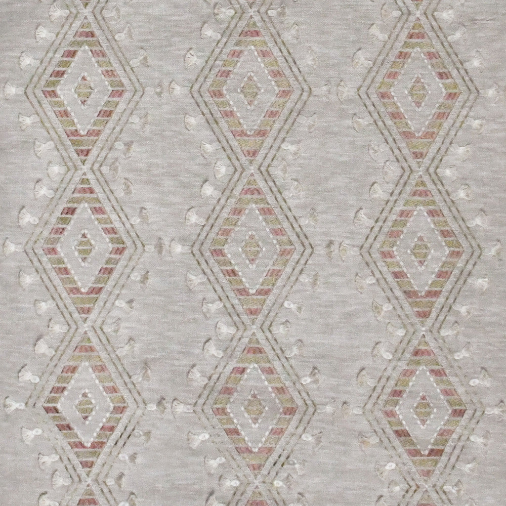 S3114 Cameo by Greenhouse Designer Fabric 71% Polyester, 29% Cotton With 100% Polyester Embroidery India 9,000 double rubs </p><p>Repeat: 6.5" H, 6.25" V 52" - Swanky Fabrics -
