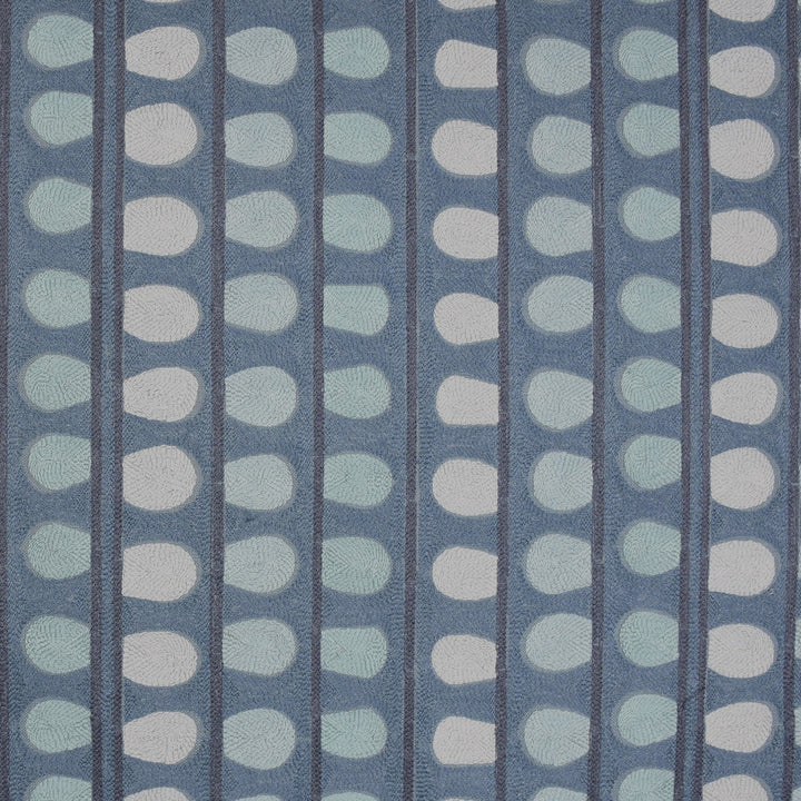 S3125 Storm by Greenhouse Designer Fabric 70% Viscose, 30% Linen With 100% Cotton Embroidery INDIA 9,000 </p><p>Repeat: 10.5" H, 6" V 53" - Swanky Fabrics -