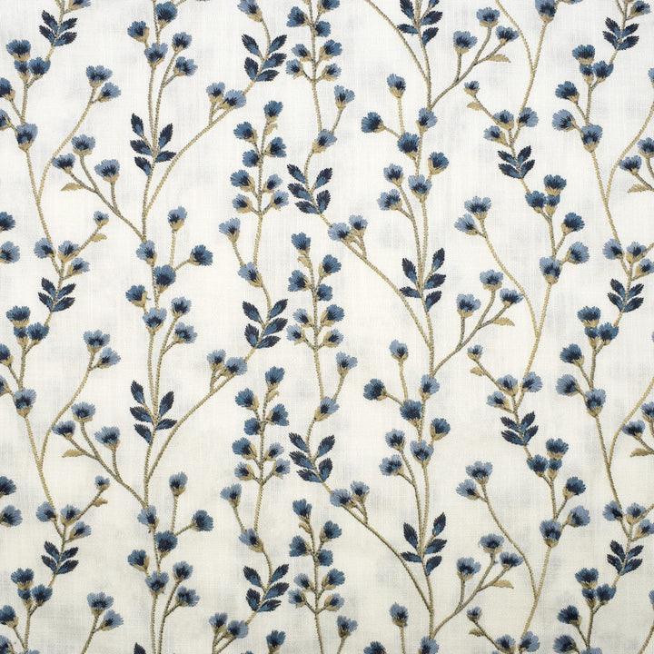 S3141 Bluebell by Greenhouse Designer Fabric 73% Cotton, 27% Polyester With 100% Rayon Embroidery INDIA 9,000 </p><p>Repeat: 13.5" H, 6.25" V 54" - Swanky Fabrics -